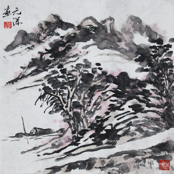 山水画 八尺中国山水画《锦绣山河》 - 山水画- 99字画网