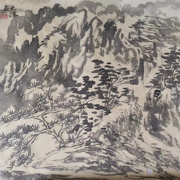 得雨楼山水画作品